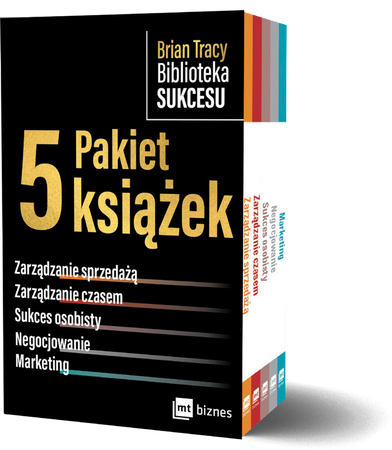 Pakiet Brian Tracy Biblioteka Sukcesu. Zarządzanie sprzedażą / Zarządzanie czasem / Sukces osobisty / Negocjowanie / Marketing wyd. 2