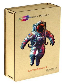 Puzzle 200 drewniane kolorowe Astronauta