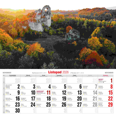 Kalendarz 2026 Krajobrazy polski KD-35
