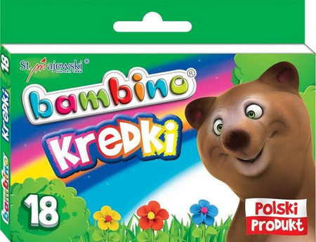 Kredki ołówkowe Bambino 18 kolorów