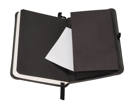 Notes secesja A6 kratka czarny