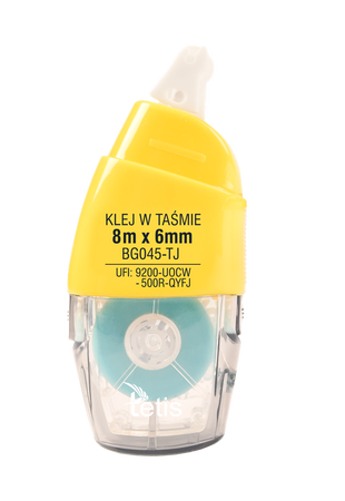 Klej w taśmie permanentny 6mmx8m
