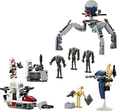 Lego Star Wars Zestaw bitewny z żołnierzem armii klonów i droidem bojowym 75372