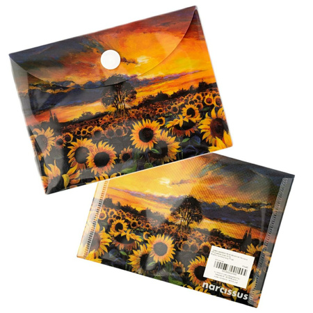 Paczka Teczka A7 kopertowa PP Słoneczniki 5 szt.