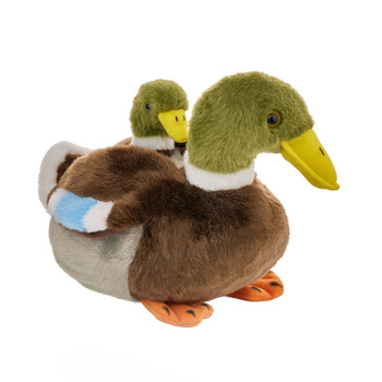 Maskotka ZOO Kaczka krzyżówka z dzieckiem 20cm