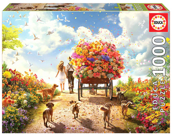 Puzzle 1000 Kwiecisty spacer 112790