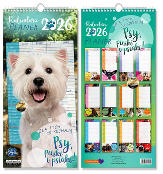 Kalendarz 2026 planer Psy