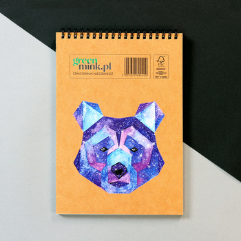 Szkicownik na spirali Niedźwiedź SZ03