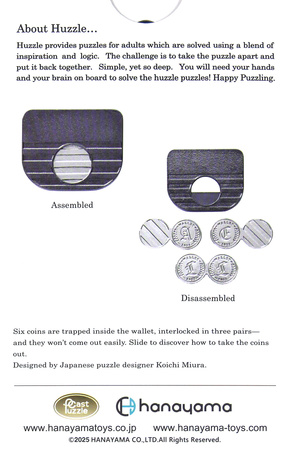Łamigłówka Huzzle Cast Wallet poziom 4/6