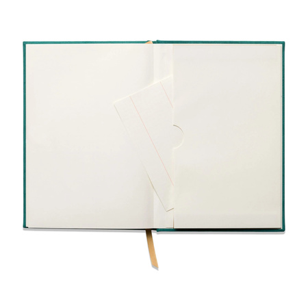 Notatnik z wegańskiego zamszu Green Linear Boxes