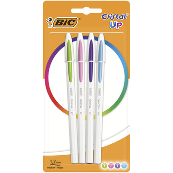 Długopis Cristal Up BIC mix FUN blister 4 kolory