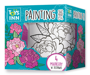 Kubek do kolorowania z markerami peonie ToysInn STN 8363