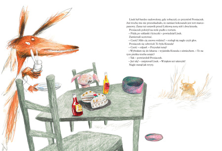 Kropkoza. Lisek i Prosiaczek z niezakręconym ogonkiem