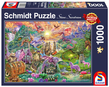 Puzzle 1000 PQ Zaczarowana kraina smoków 110003