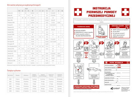 Kalendarz akademicki 2025/2026 A5T PCV bezbarwny MAPA