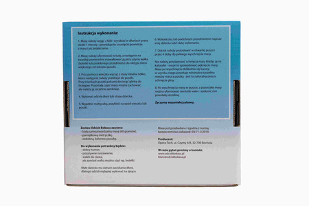 Odcisk bobasa glinka niebieski