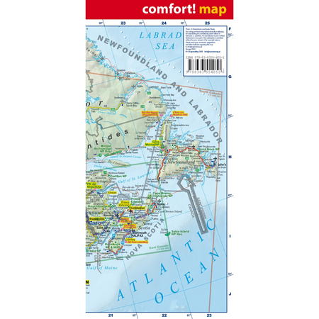 Canada road and tourist map 1:10 000 000 ANG  laminat 2025