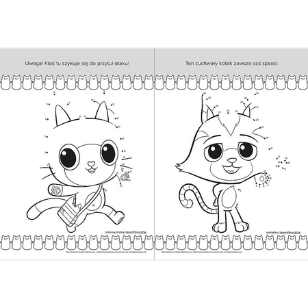 Koci domek Gabi. Połącz kropki