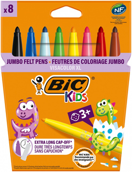 Flamastry BIC Kids Visacolor XL 8 kolorów