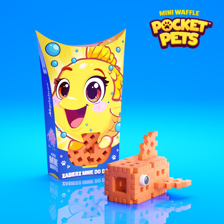 Klocki konstrukcyjne mini Pocket Pets Rybka 16 elementów