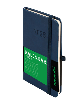 Kalendarz 2026 Memofix A6 TDW granatowy