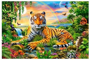 Diamentowa Mozaika Tygrys rajskie wybrzeże NO-1007282