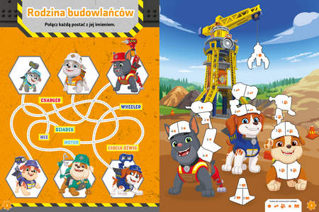 Rubble and crew. Ekipa Budowniczych. Naklejki na numerki