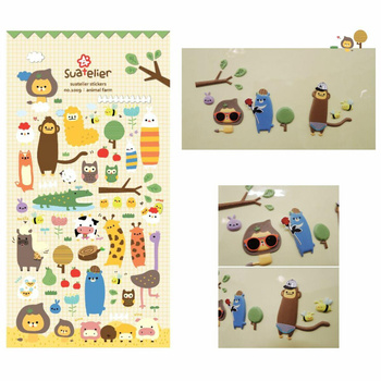 Naklejki ozdobne wypukłe Zwierzęta