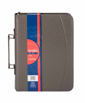 Teczka A4 szara na suwak 711
