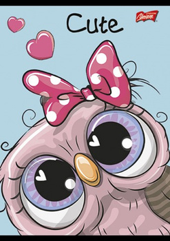 Paczka Zeszyt A5 16k kratka dziewczęcy pakiet 15 sztuk