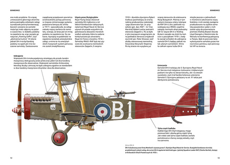 Brytyjskie samoloty I wojny światowej. Myśliwce, Bombowce, Samoloty rozpoznawcze