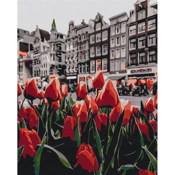 Malowanie po numerach BRUSHME 40x50 cm tulipany Amsterdamu