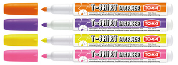 Zestaw markerów do T-shirtów 4 kolory