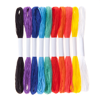 Zestaw mulin w nasyconych tęczowych kolorach 8m 10 szt.