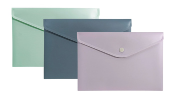 Paczka Teczka A5 koperta PP morandi  mix kolorów 10 sztuk
