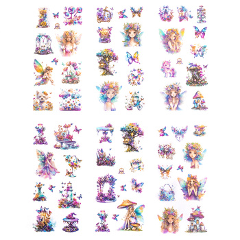 Naklejki Pet Wróżki Rainbow 6 arkuszy