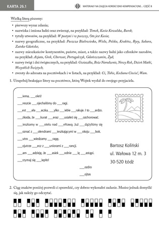 Materiały na zajęcia korekcyjno-kompensacyjne część B