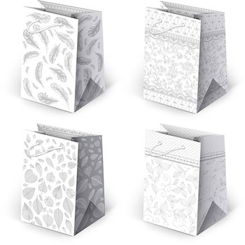 Torebki prezentowe T5-24 białe nowe 10 sztuk