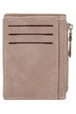 Portfel na karty z suwakiem szary