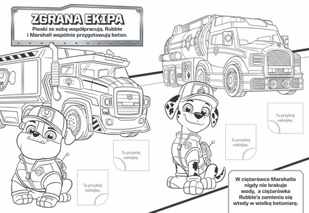 W drogę! Psi Patrol. Wzory i Kolory
