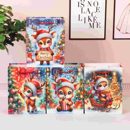 Torebki prezentowe BN 12 sztuk mix wzorów WK 22550 L