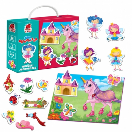Gra Magnetyczna wróżki i jednorożce rk2060-08