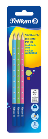 Ołówek HB silverino Pelikan 3 sztukI blister
