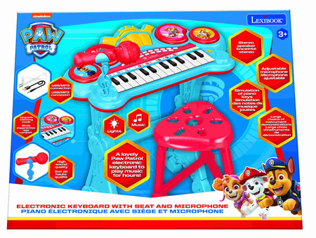 Keyboard elektroniczny Psi Patrol Lexibook K707PA