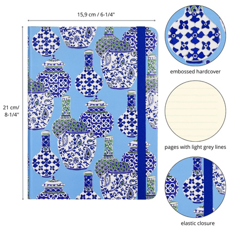 Notatnik Midi Porcelanowe Wazy Peter Pauper Press