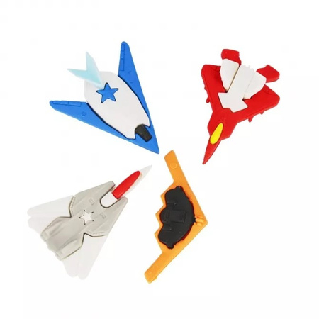 Gumki do mazania Jet Plane 4 szt.