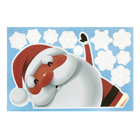 Elektostatyczne naklejki na szybę  Jolly Christmas 46szt.