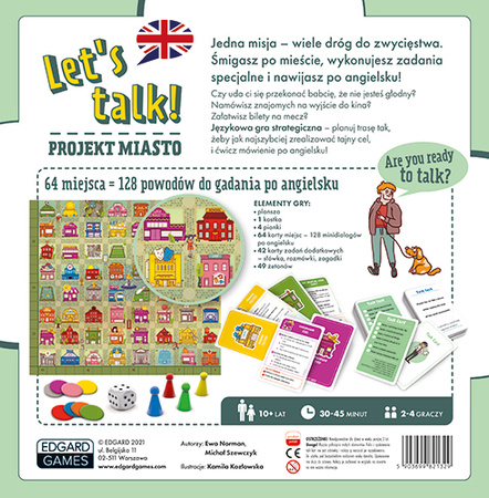 Gra do nauki języka angielskiego Let's talk! Projekt miasto