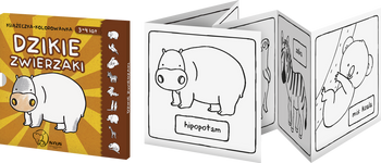 Książeczka kolorowanka dzikie zwierzaki