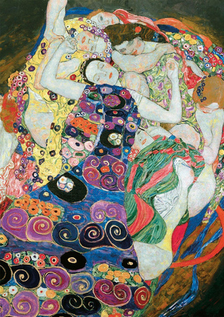 Puzzle 2x1000 Pocałunek Dziewica Gustav Klimt 109911